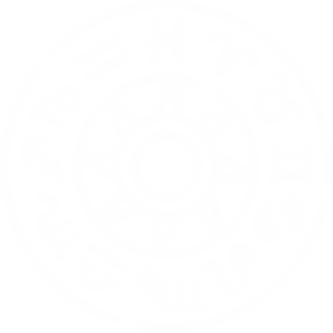 Zodiac symbols in circular design.
