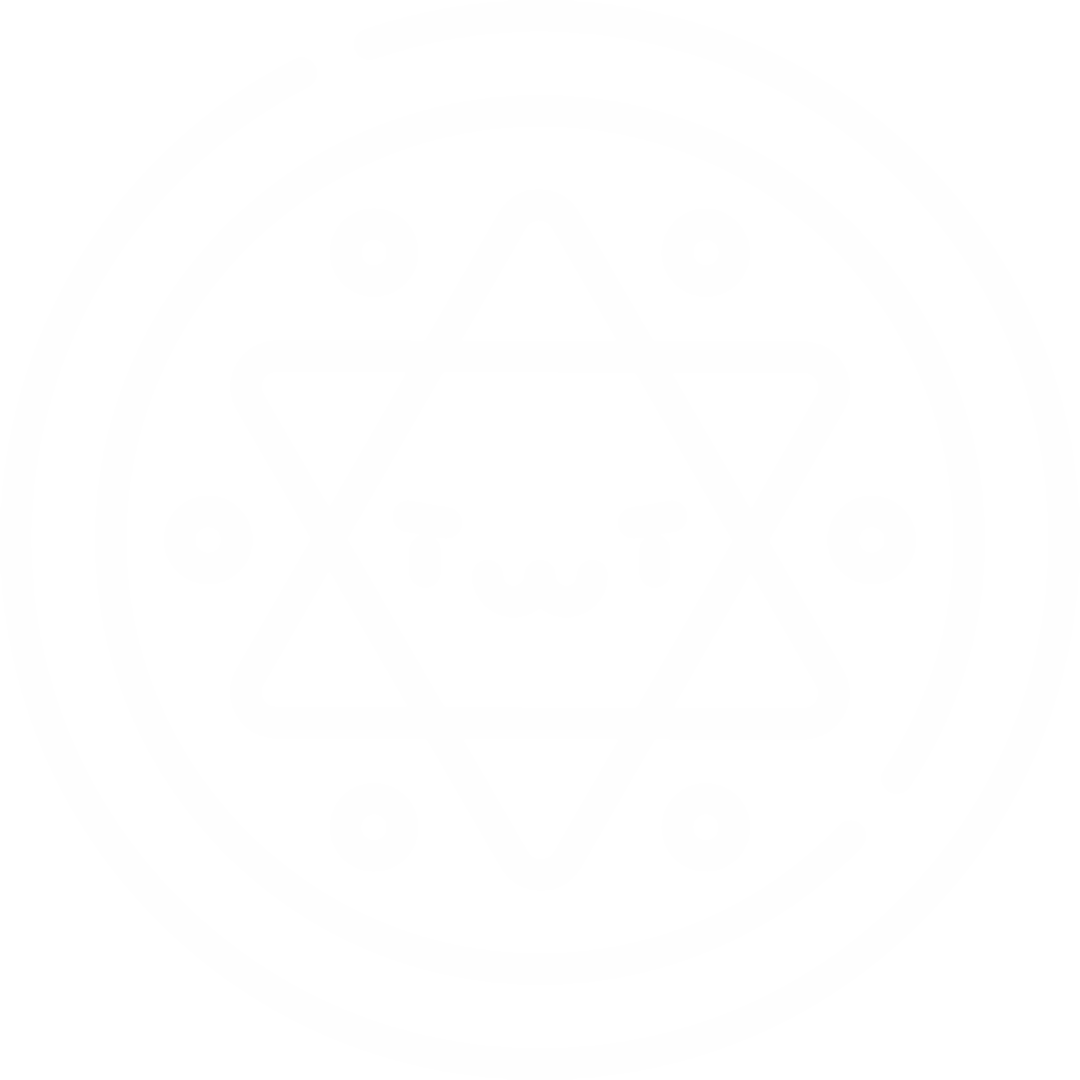 Geometric design with star and circles.